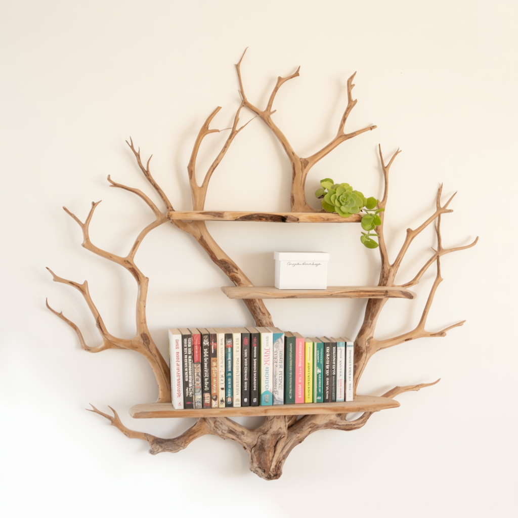 Floating Shelf Wall Mount Natural Driftwood
