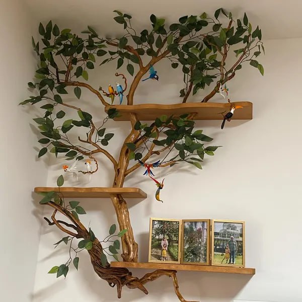 Floating Tree Branch Shelves – Nature’s Art Elevated to Your Wall