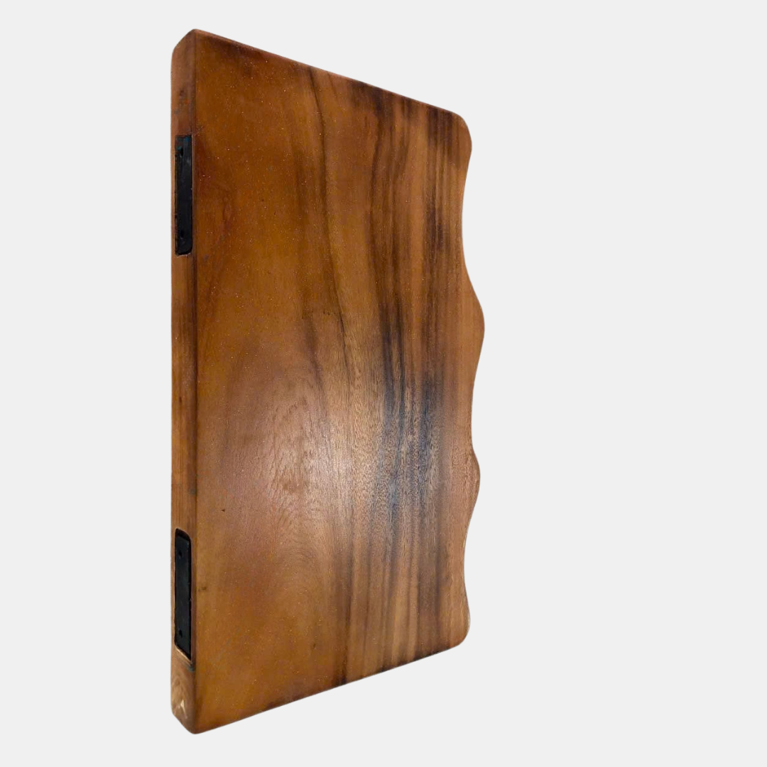 Rustic Live Edge Floating Shelves – Handmade Solid Wood Wall Shelves WFNED0030