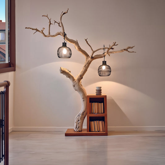 Tall Floor Lamp Driftwood Tree Floor Lamp Unique (No Lamp Included)