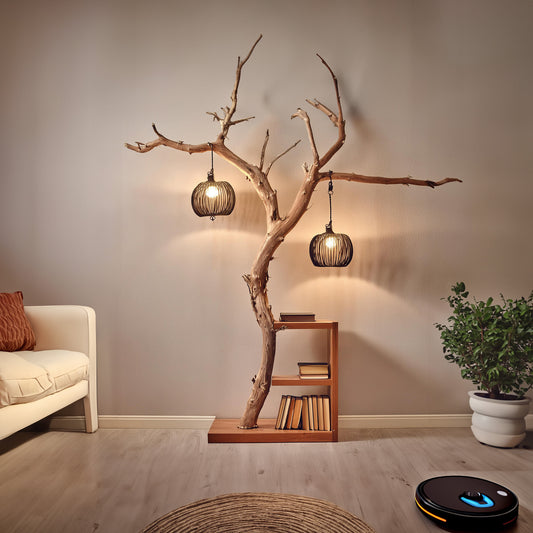 Tree branch table lamp driftwood standing lamp wood floor lamp (No Lamp Included)