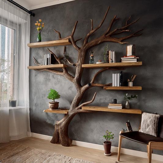 Handcrafted Tree Bookshelf – Elegant