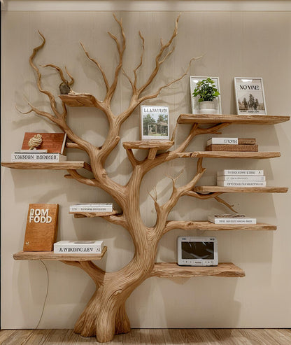 Tree branch shelf driftwood shelf corner shelf bookshelf decor