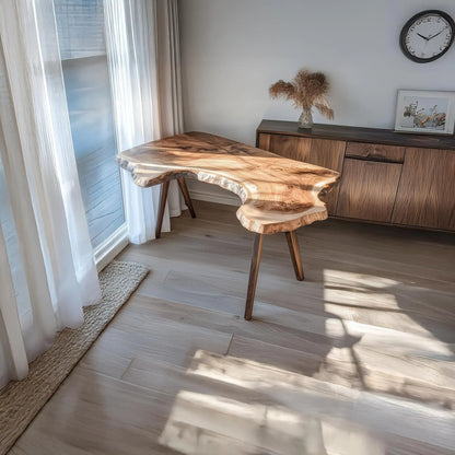 Office Desks Custom Products Unique Wooden Desk with Wooden Legs Assembly